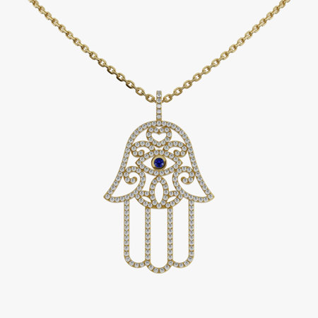 Hamsa Hand Jewelry Pendant